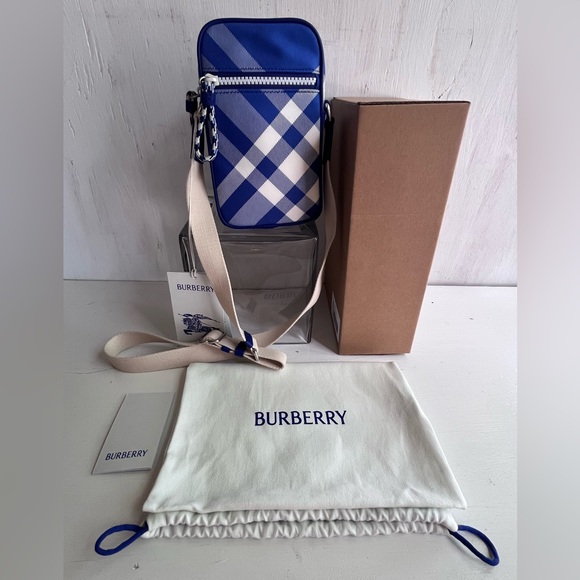 BURBERRY Check Crossbody Bag- Knight - Picture 14 of 14